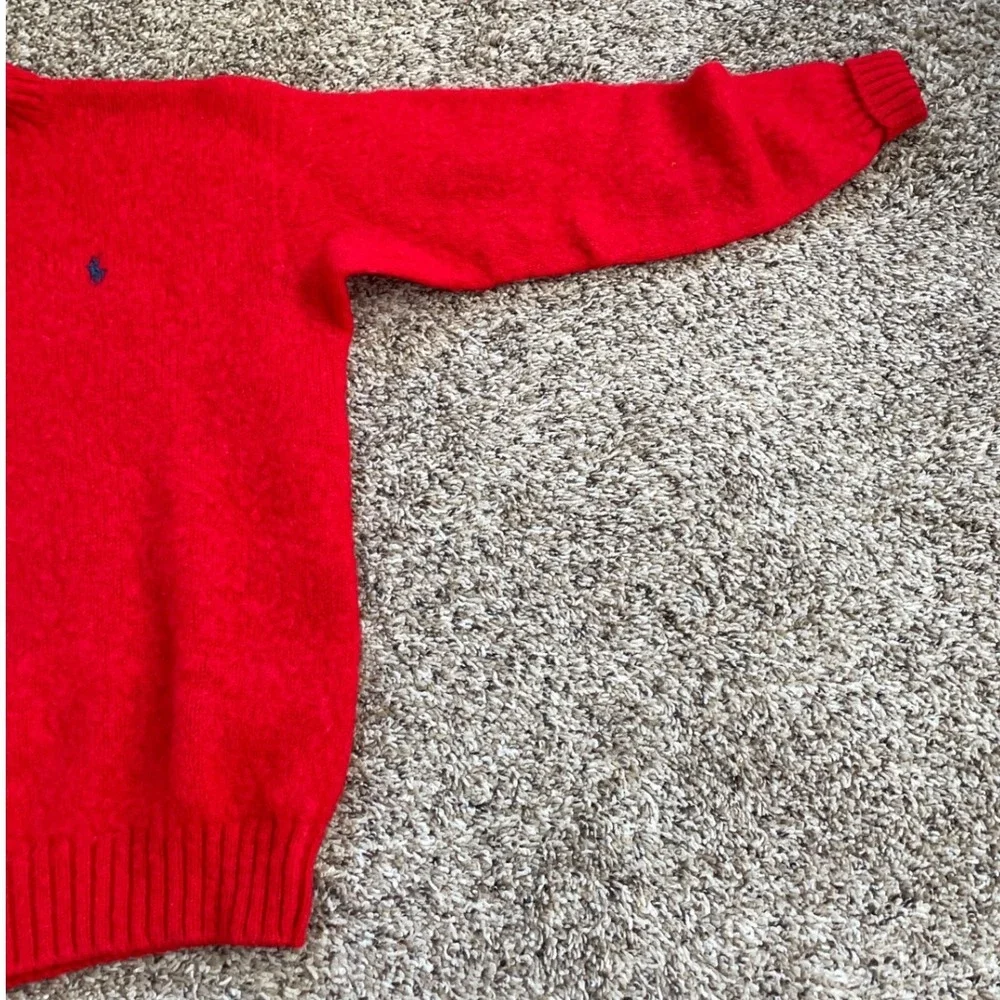 Polo Ralph Lauren Old Money Shetland Wool Sweater Mens Medium Vintage Preppy